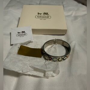 Coach NWT Colorful Monogram Bangle Bracelet! Full Inclusion! 😍
